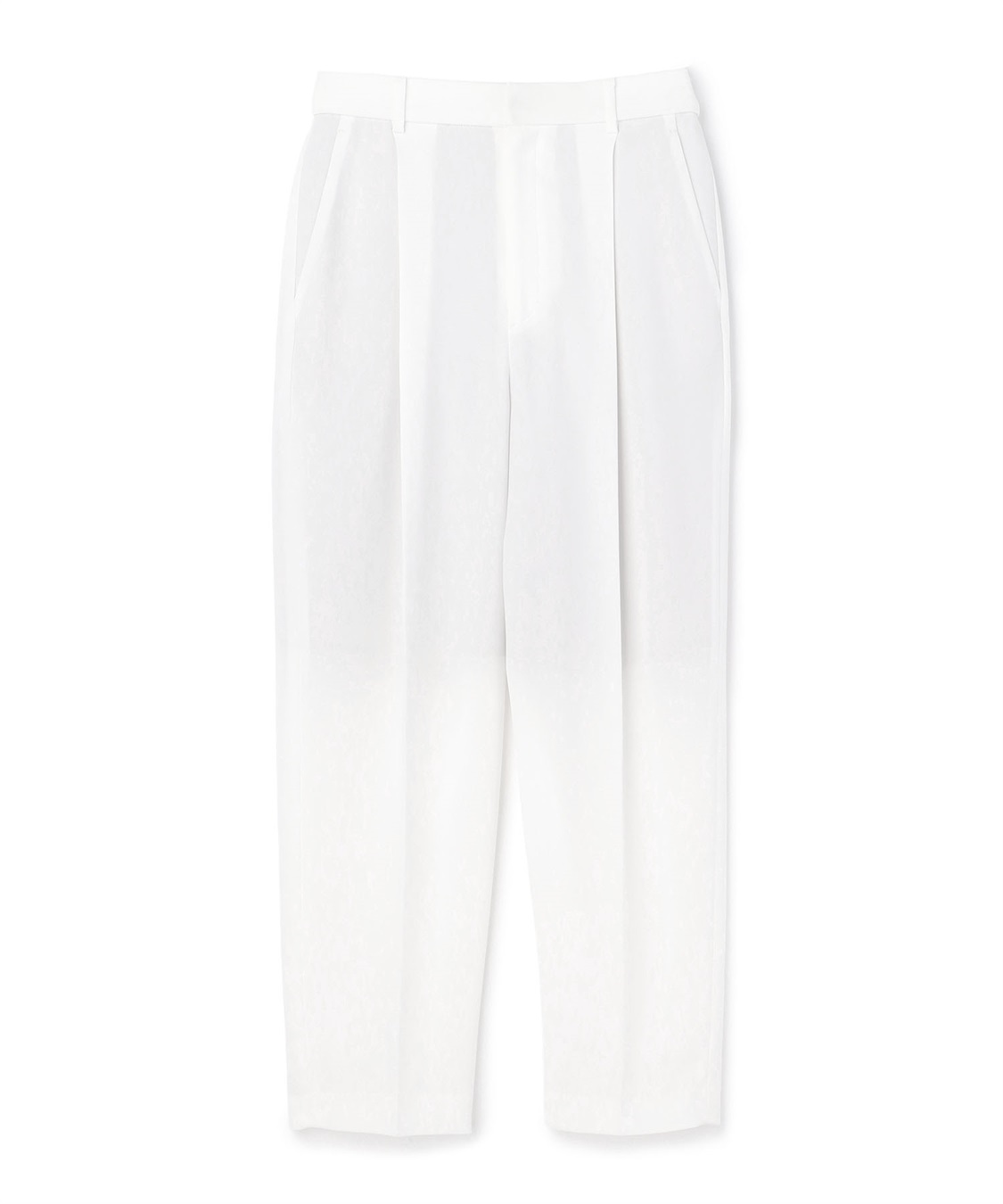 N.O.R.C バックサテンストレッチタックストレートパンツ_variation_1