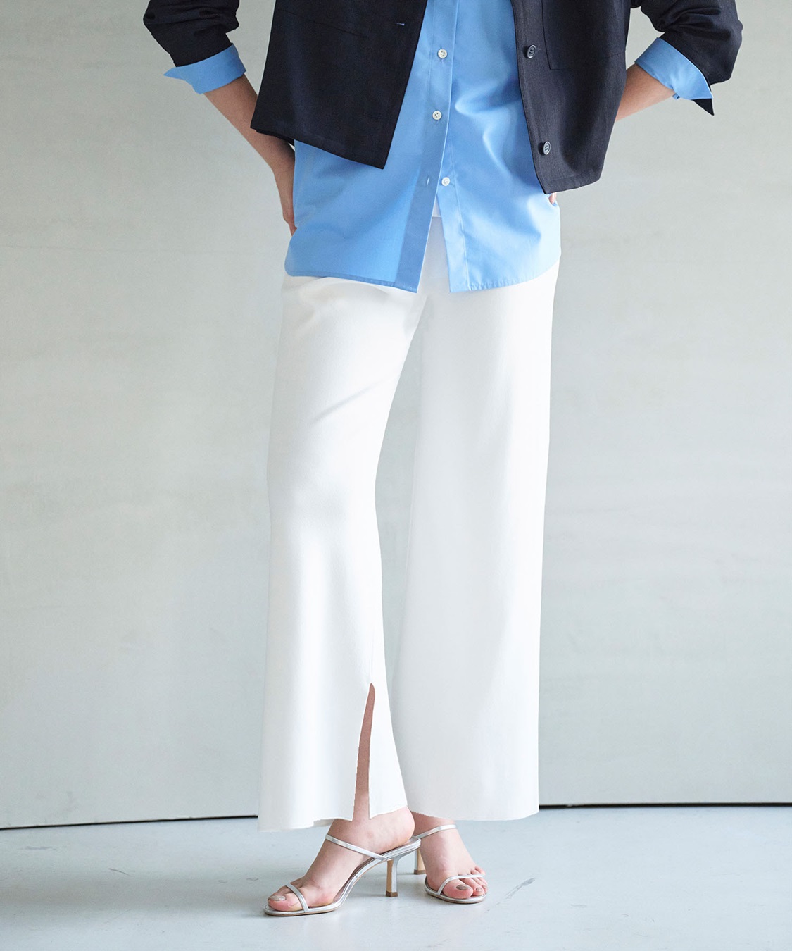 N.O.R.C ストレートニットパンツ【CLEAN MOTION】