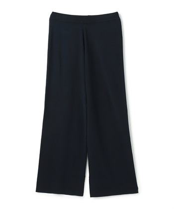 ストレートニットパンツ【CLEAN MOTION】(ネイビー-1)