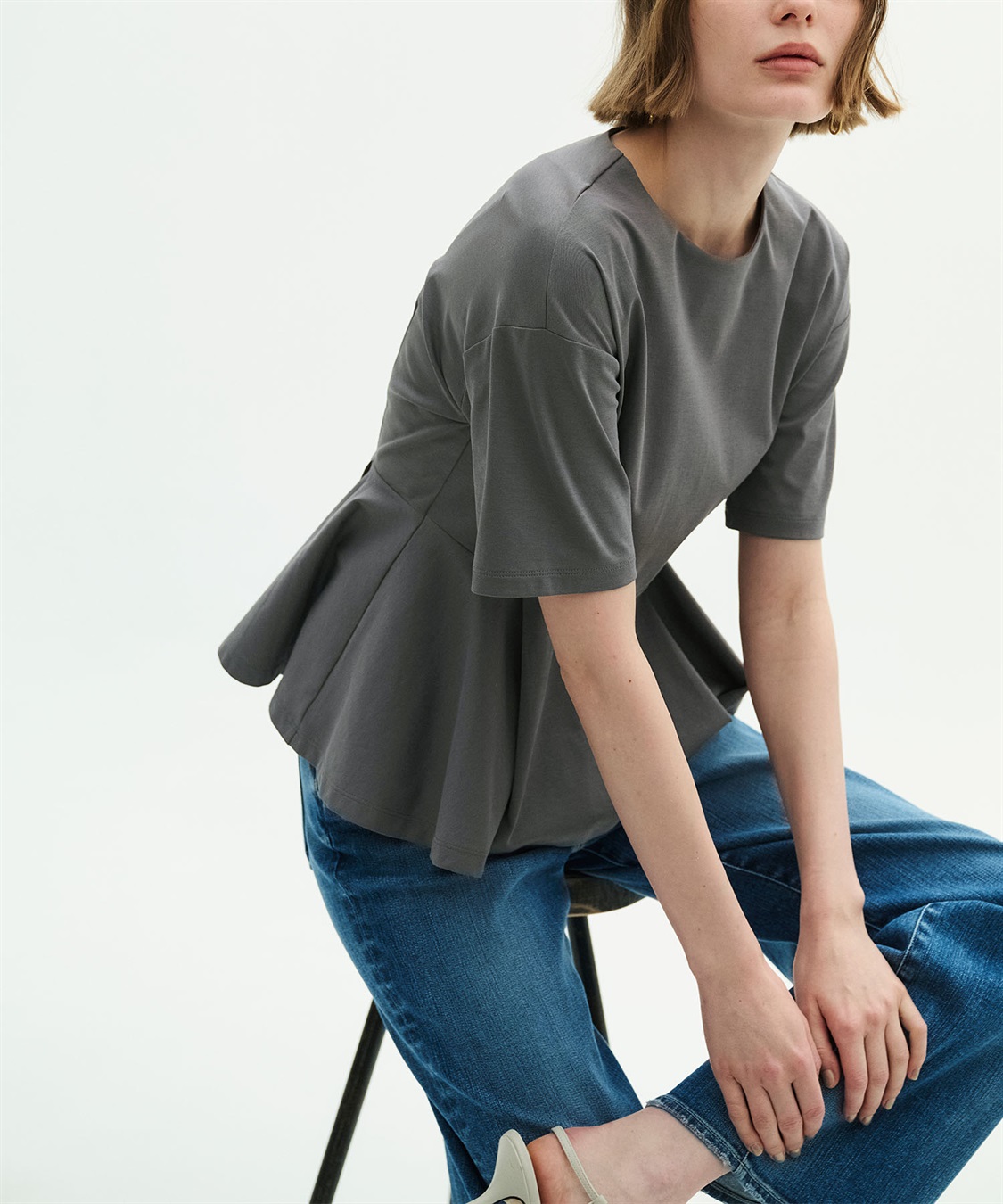 N.O.R.C 【マルチファンクション】ペプラムトップス_main