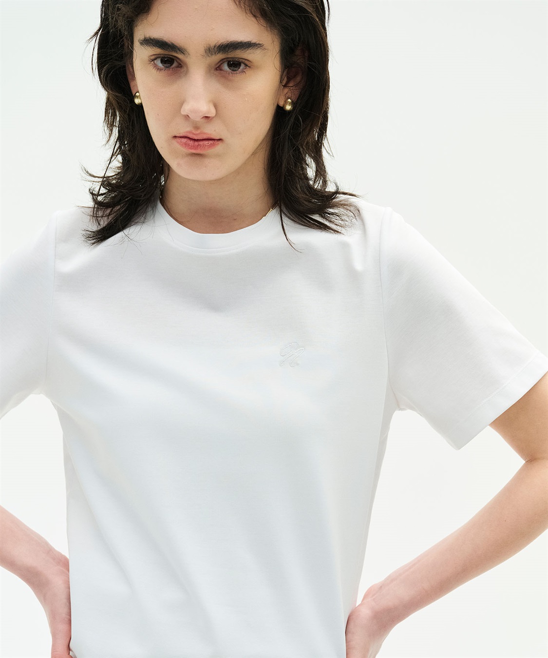 N.O.R.C ロゴ刺繍Tシャツ【CLEAN MOTION】_main