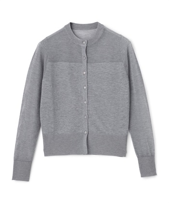 メッシュニットカーディガン(グレー-F)