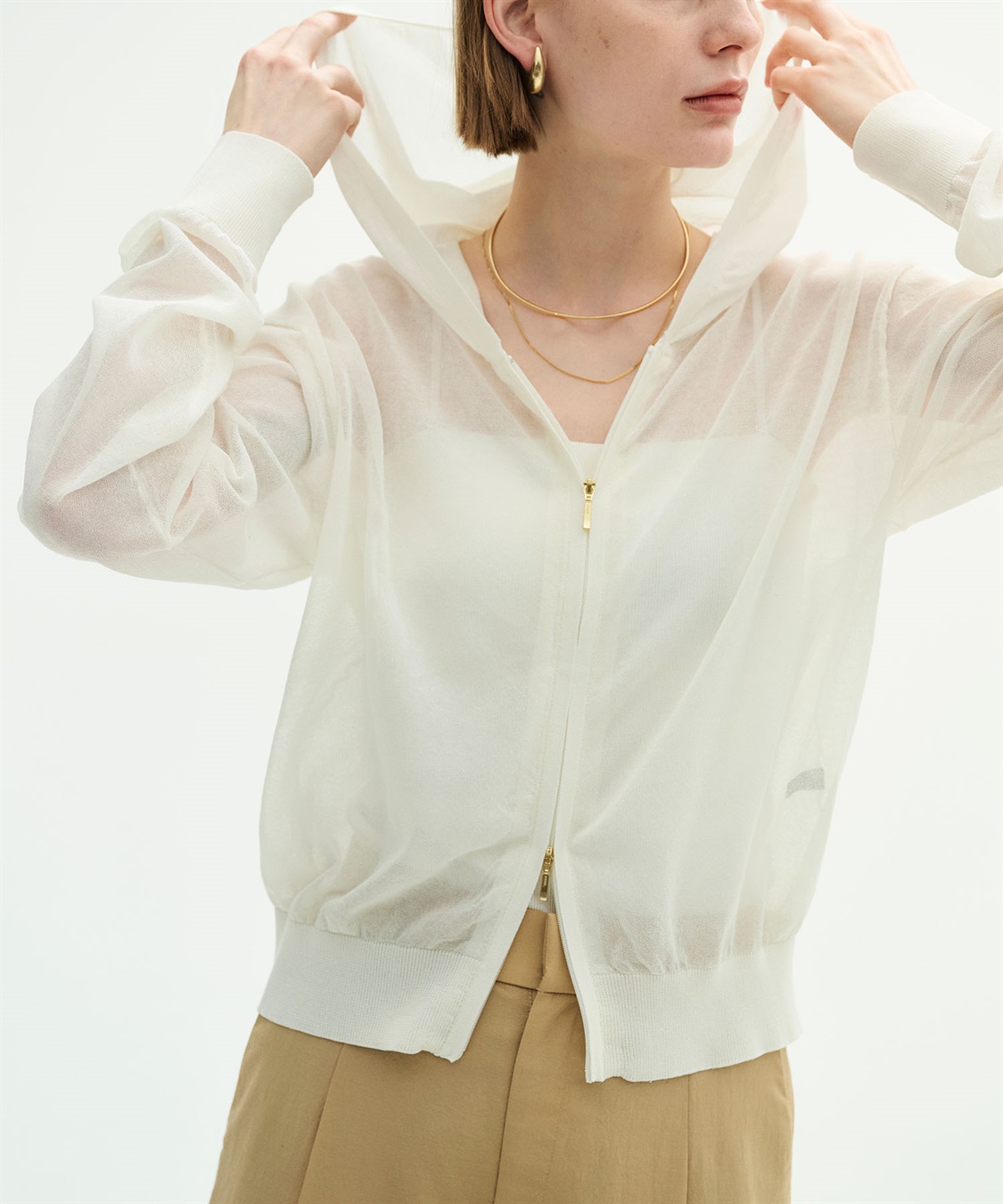 N.O.R.C 【SARACO】ダブルジップパーカー