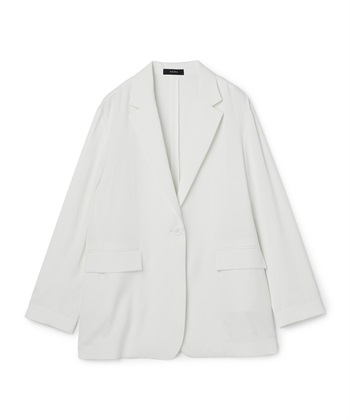 【トリアセリネン】テーラードジャケット(ホワイト-1)