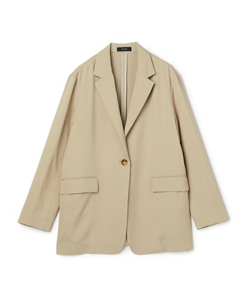 【トリアセリネン】テーラードジャケット(ベージュ-1)