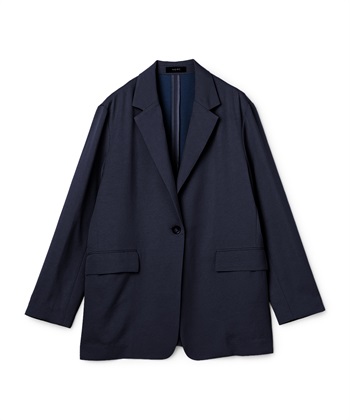 【トリアセリネン】テーラードジャケット(ネイビー-1)