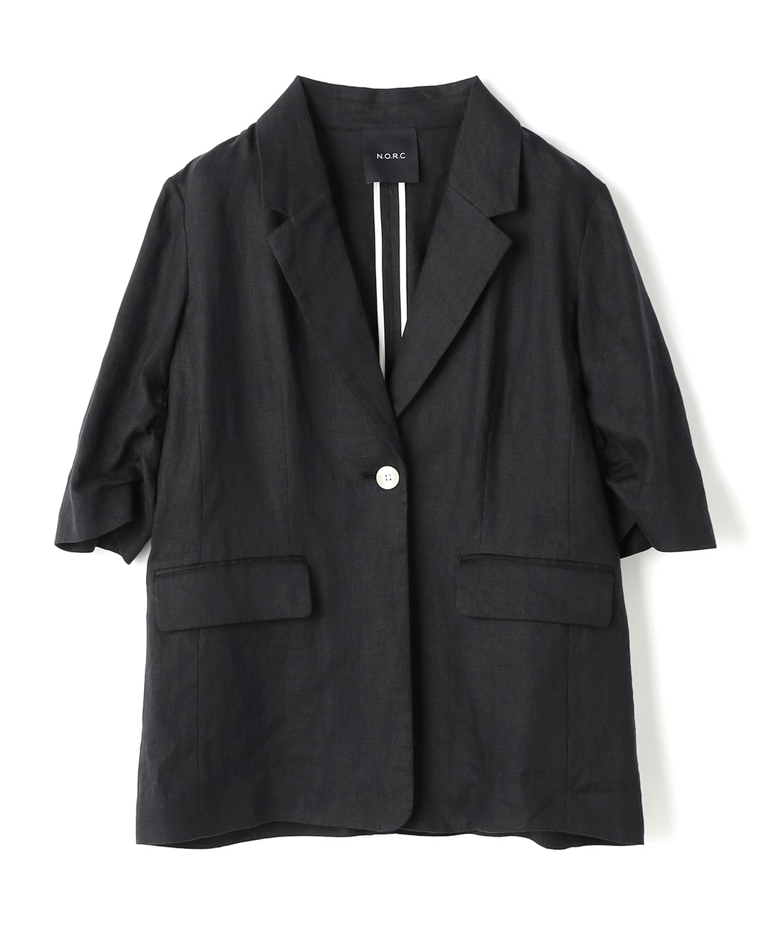 N.O.R.C 【フレンチリネン】ハーフスリーブジャケット_variation_1
