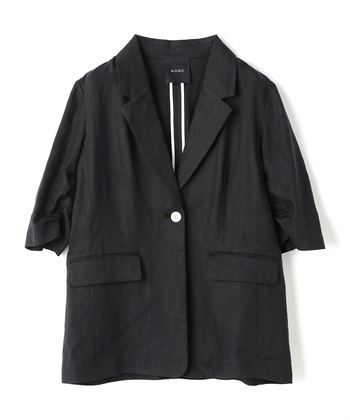 N.O.R.C 【フレンチリネン】ハーフスリーブジャケット_variationthumb_1