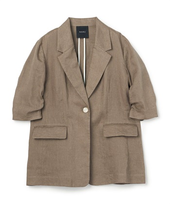 N.O.R.C 【フレンチリネン】ハーフスリーブジャケット_variationthumb_2