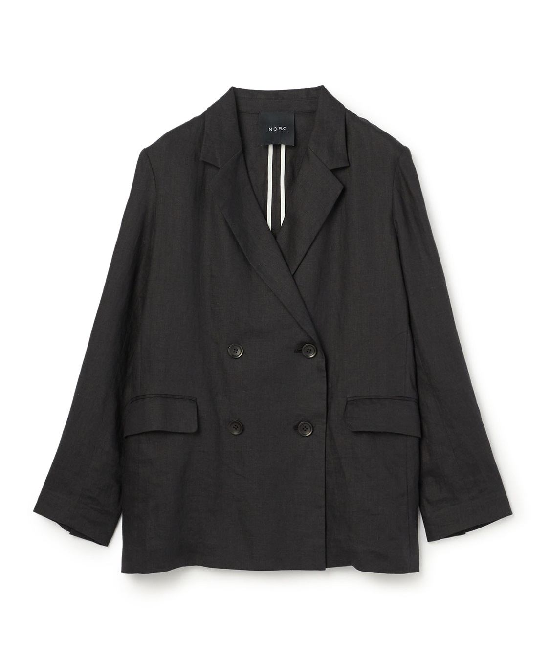 N.O.R.C 【フレンチリネン】ダブルテーラードジャケット_variation_1