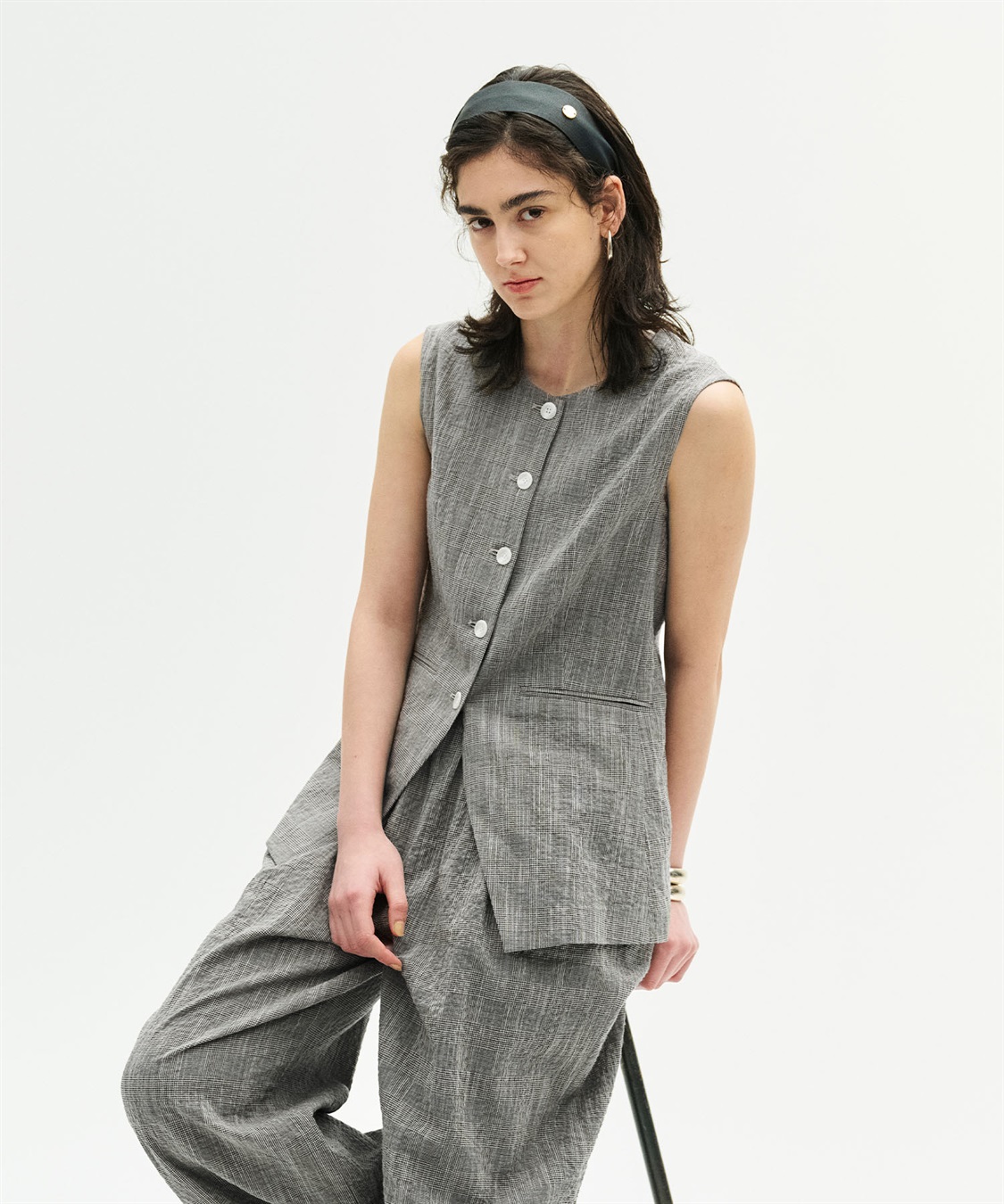 N.O.R.C 【フレンチリネン】フォルムベスト