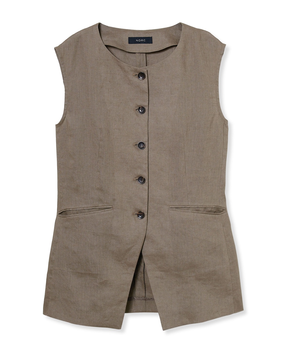 N.O.R.C 【フレンチリネン】フォルムベスト_variation_2