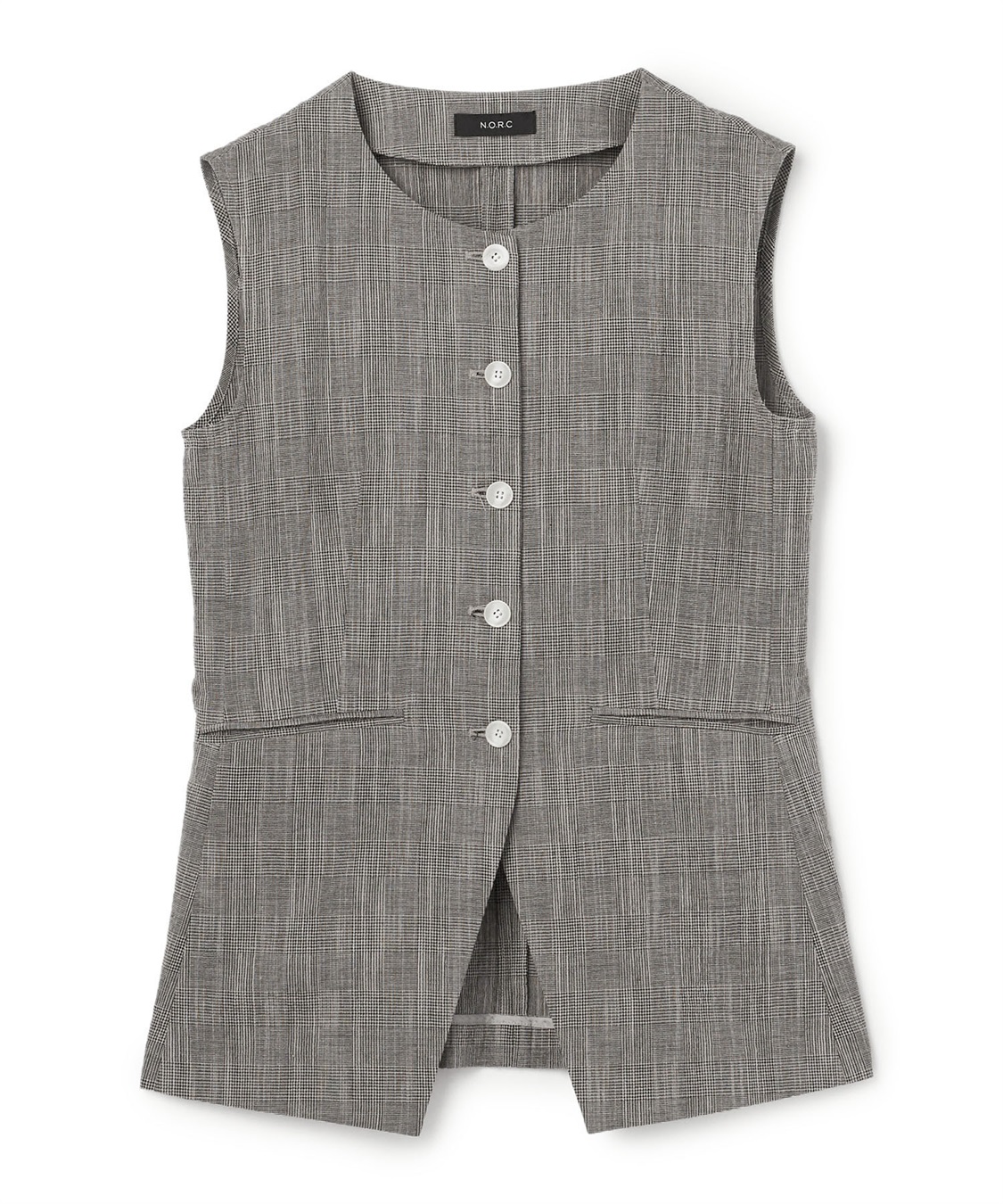 N.O.R.C 【フレンチリネン】フォルムベスト_variation_3