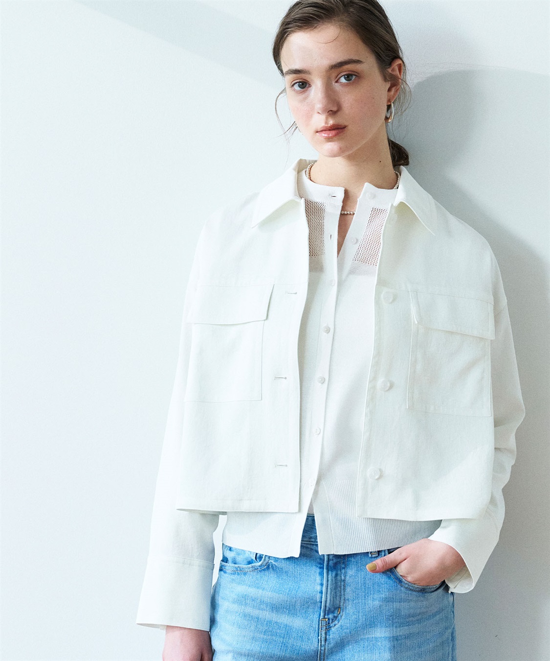 N.O.R.C 【トリアセリネン】ステンカラーブルゾン_main