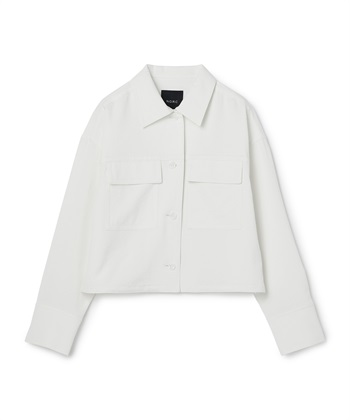 【トリアセリネン】ステンカラーブルゾン(ホワイト-F)