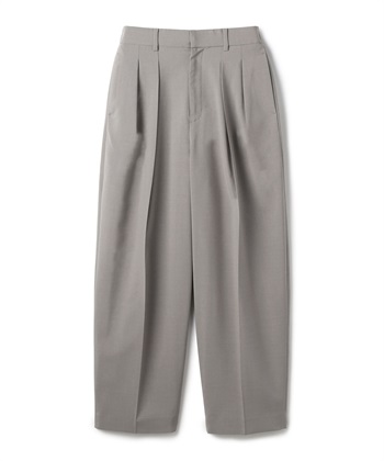 ウォッシャブルバレルパンツ【CLEAN MOTION】(グレージュ-1)