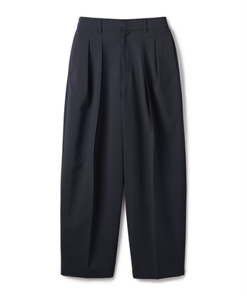 ウォッシャブルバレルパンツ【CLEAN MOTION】(ネイビー-1)