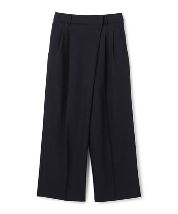 【トリアセリネン】ラップトラウザーパンツ(ネイビー-1)