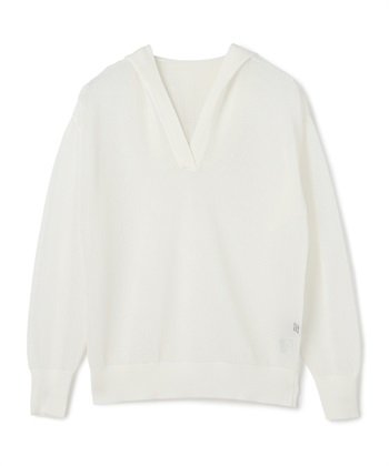 メッシュニットフーディー(オフ-F)