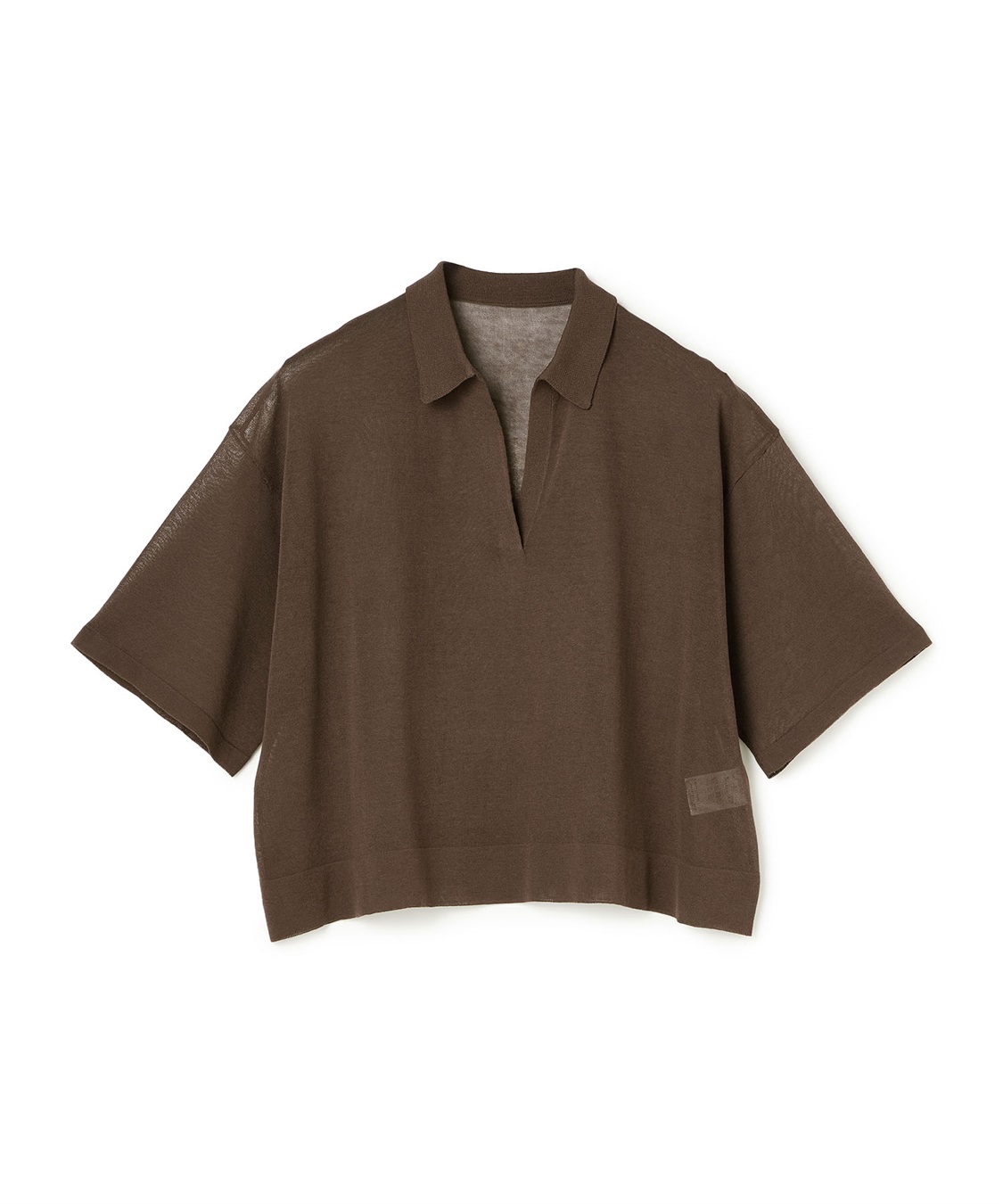 N.O.R.C 【SARACO】スキッパーハーフスリーブニット_variation_2