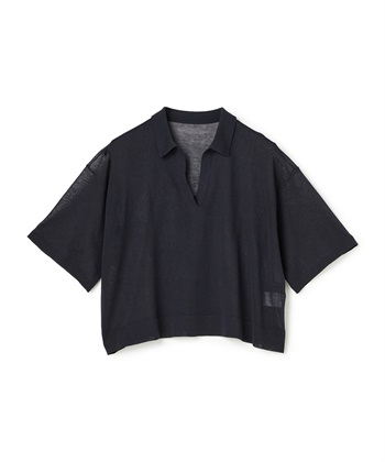 N.O.R.C 【SARACO】スキッパーハーフスリーブニット_variationthumb_3