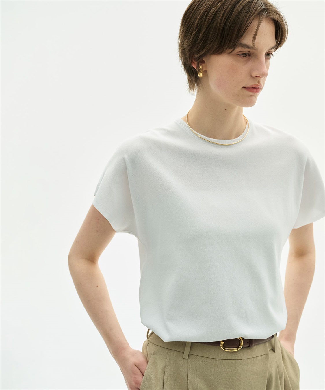 N.O.R.C 【ウォッシャブル】クールニットTEE