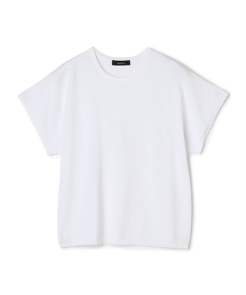 【ウォッシャブル】クールニットTEE(ホワイト-F)