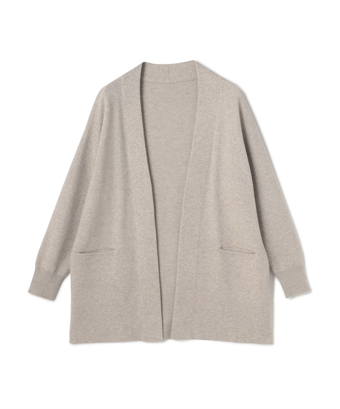 CROSS FUNCTION 《洗える》エブ楽 ノーカラーニットコーディガン【CF/クロスファンクション】_variation_1