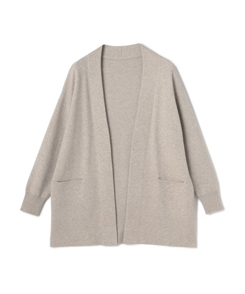 CROSS FUNCTION 《洗える》エブ楽 ノーカラーニットコーディガン【CF/クロスファンクション】_variationthumb_1