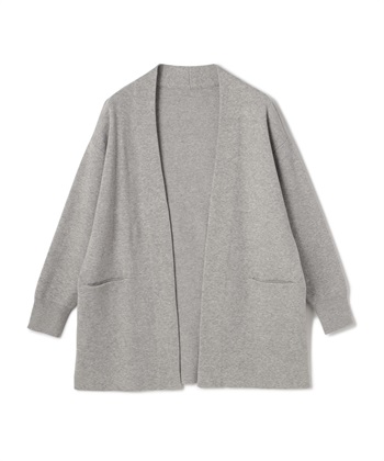 CROSS FUNCTION 《洗える》エブ楽 ノーカラーニットコーディガン【CF/クロスファンクション】_variationthumb_2