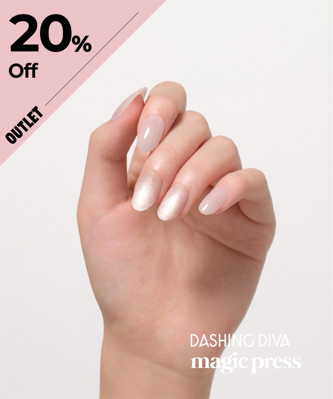 DASHING DIVA DASHING DIVA/ダッシングディバ magic press Gleaming Cream ハンドネイル_main