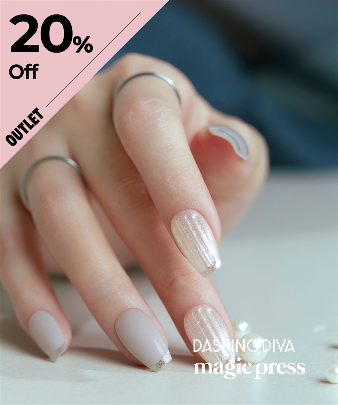 DASHING DIVA DASHING DIVA/ダッシングディバ magic press Glass Grey ハンドネイル_main