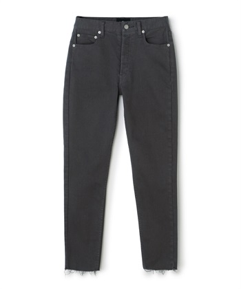 スリムテーパードデニム(グレー-24)