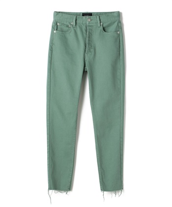 スリムテーパードデニム(セージ-24)