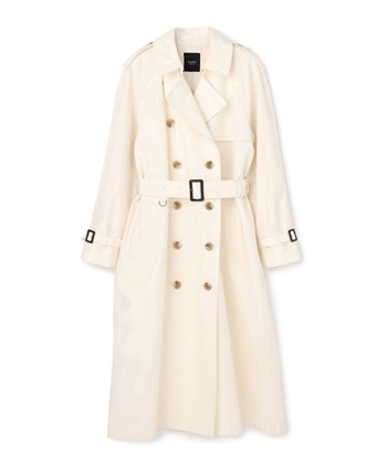 ロングトレンチコート(オフ-1)