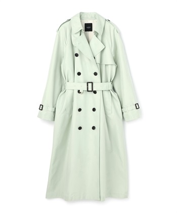 ロングトレンチコート(ライトグリーン-1)