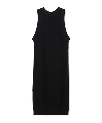 クロシェライクニットワンピース(ブラック-1)