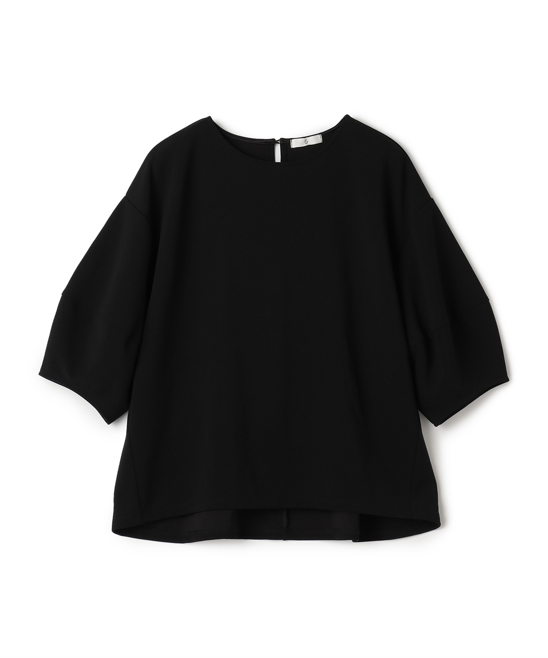 CROSS FUNCTION 《UV/シワになりにくい》サマ美え ジョーゼットバルーンスリーブトップス_variation_1