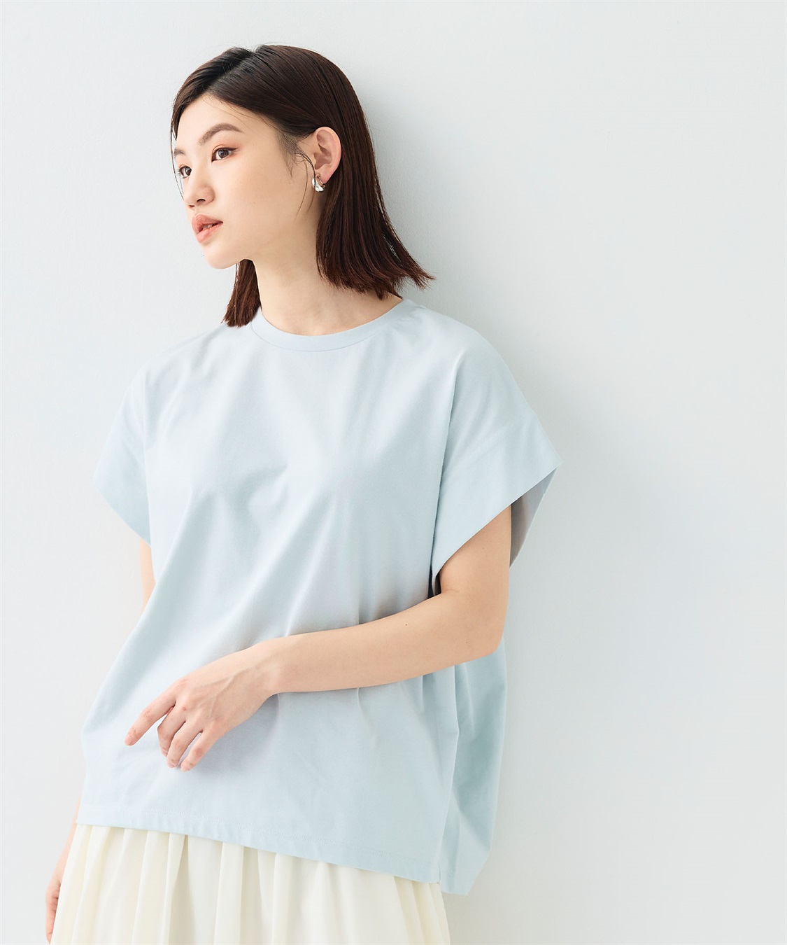 CROSS FUNCTION 《汗染み防止》正解 ゆるシルエットフレンチプルオーバー_main