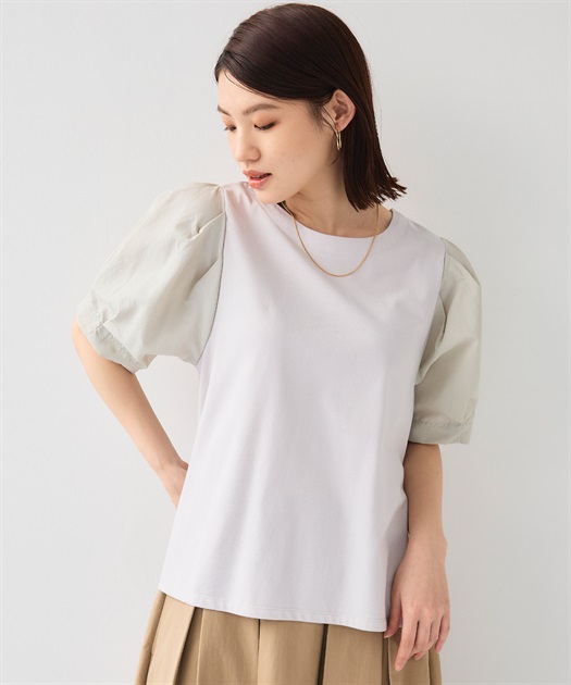UV/シワになりにくい》サマ美え ジョーゼットバルーンスリーブ