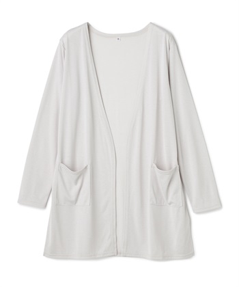 CROSS FUNCTION 《洗える》エブ楽 シアーVミドルカーディガン_variationthumb_3