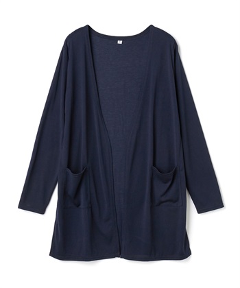 CROSS FUNCTION 《洗える》エブ楽 シアーVミドルカーディガン_variationthumb_4