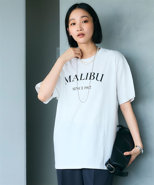 CROSS FUNCTION 《UV・接触冷感》エブ楽 MALIBUロゴデザインTシャツ