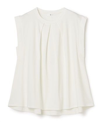 CROSS FUNCTION 《汗染み防止》エブ楽 天竺フロントタックノースリーブTシャツ_variationthumb_1