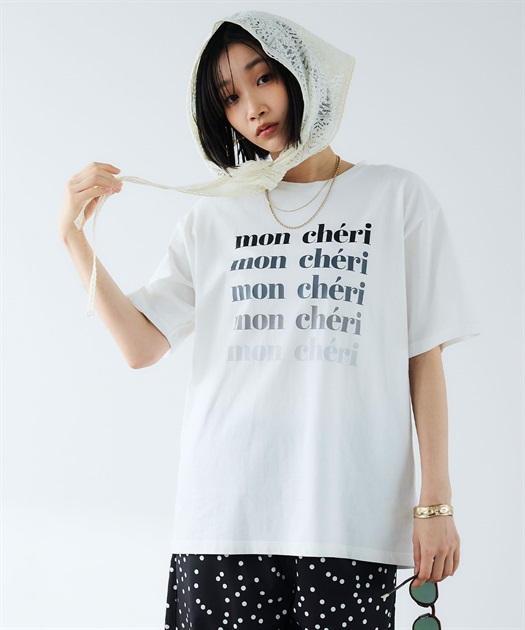 CROSS FUNCTION 《UV・接触冷感》エブ楽 ロゴプリントTシャツ