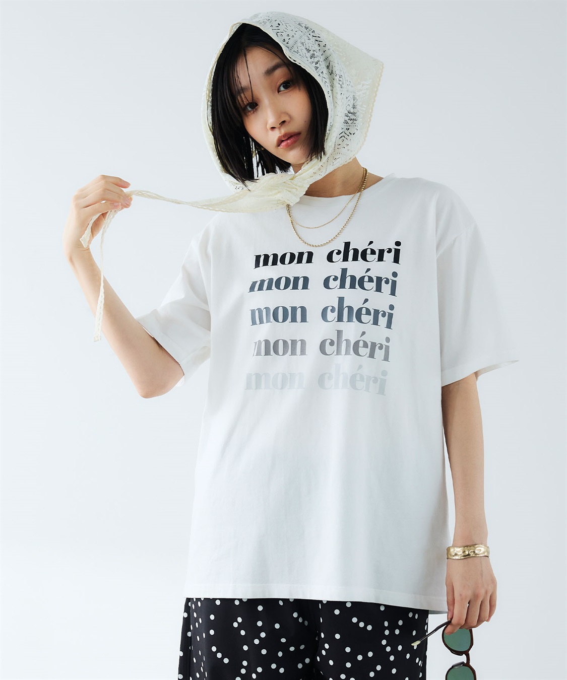 CROSS FUNCTION 《UV・接触冷感》エブ楽 ロゴプリントTシャツ_main