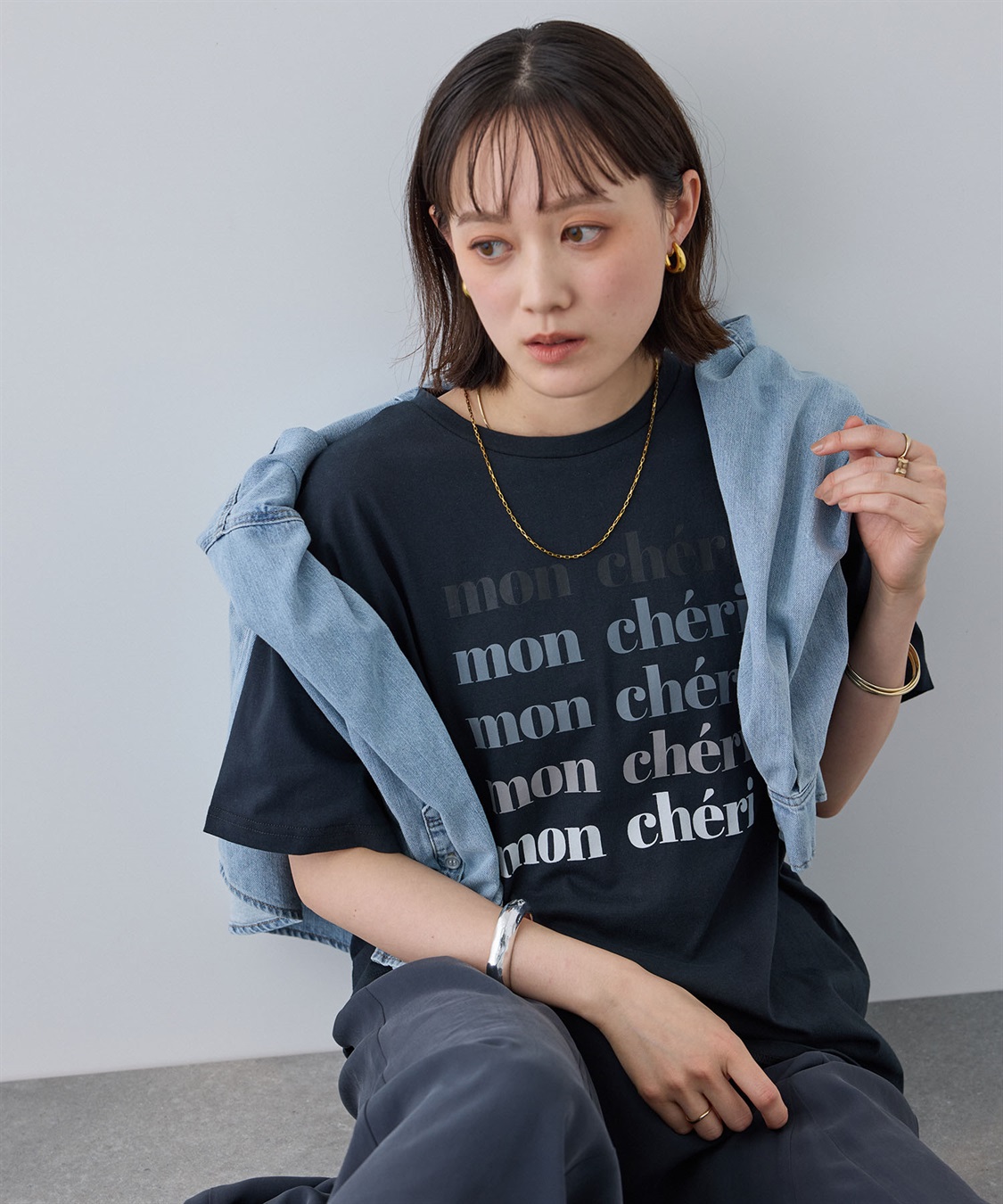 CROSS FUNCTION 《UV・接触冷感》エブ楽 ロゴプリントTシャツ_variation_2