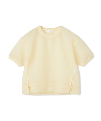 《マシンウォッシャブル》エブ楽 シアーハーフスリーブトップス(ベージュ-Ｍ)