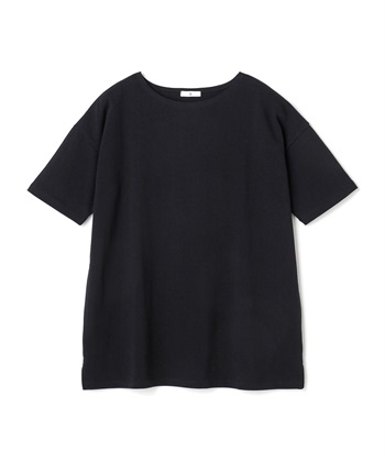 CROSS FUNCTION 《よれにくい》エブ楽 オーバーサイズハーフスリーブコットンTシャツ_variationthumb_1