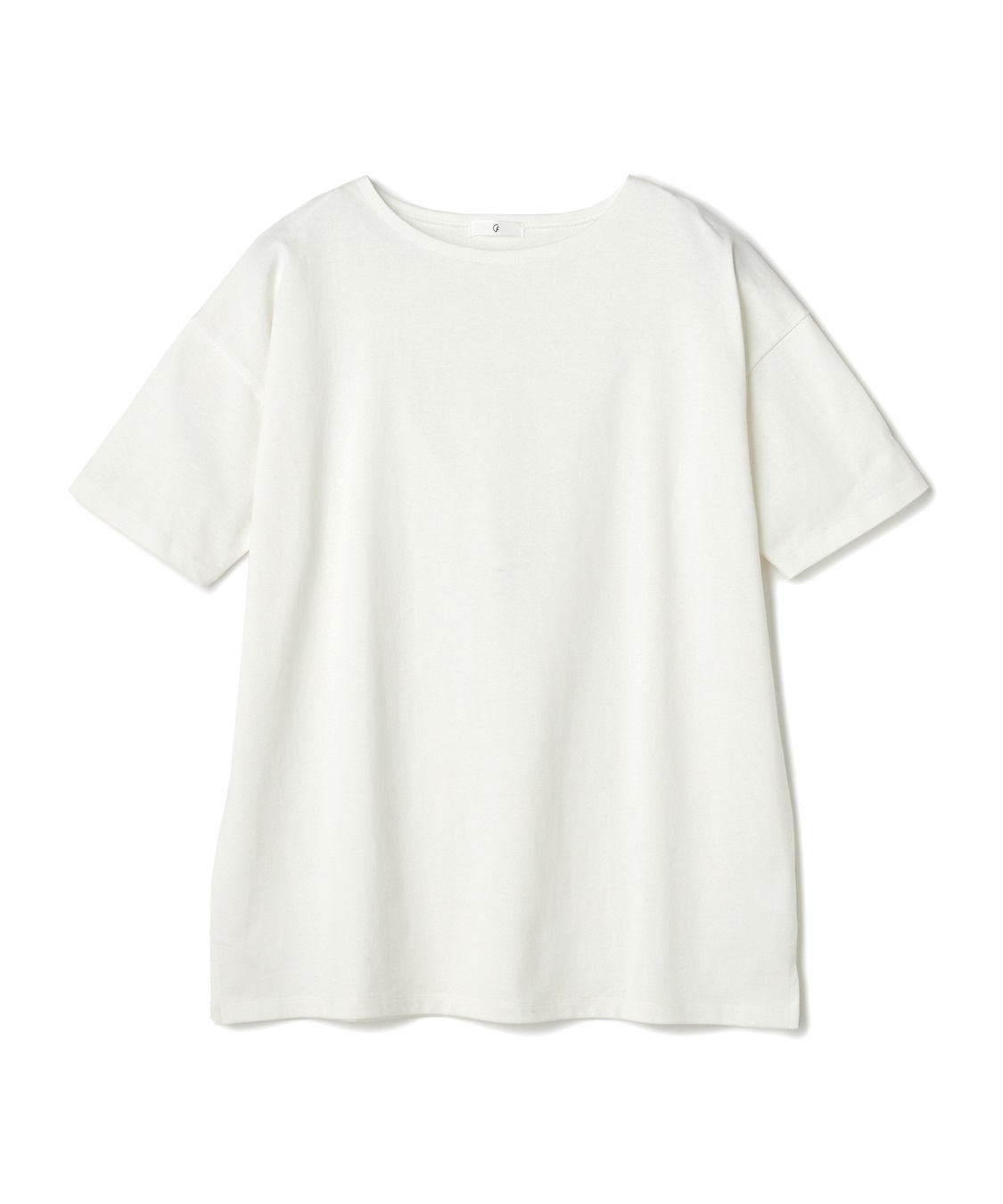 CROSS FUNCTION 《よれにくい》エブ楽 オーバーサイズハーフスリーブコットンTシャツ_variation_2